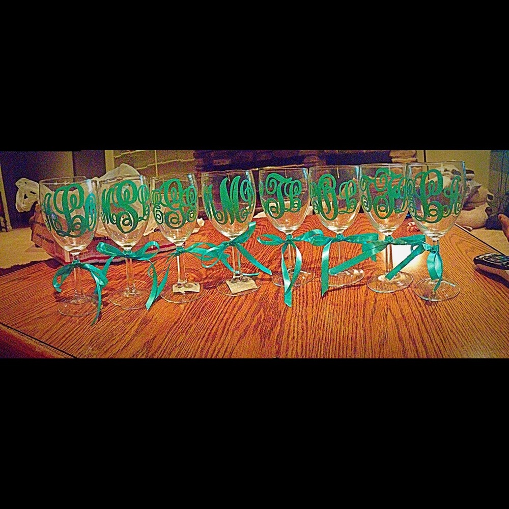 Personalized wine glasses